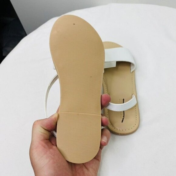 J. Crew Crewcuts Girls $60 Ankle Strap Sandals White Size K5 BF051 - Picture 3 of 4